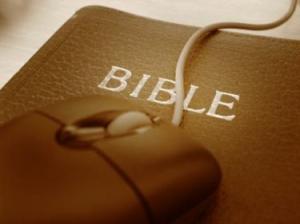 Bible with mouse